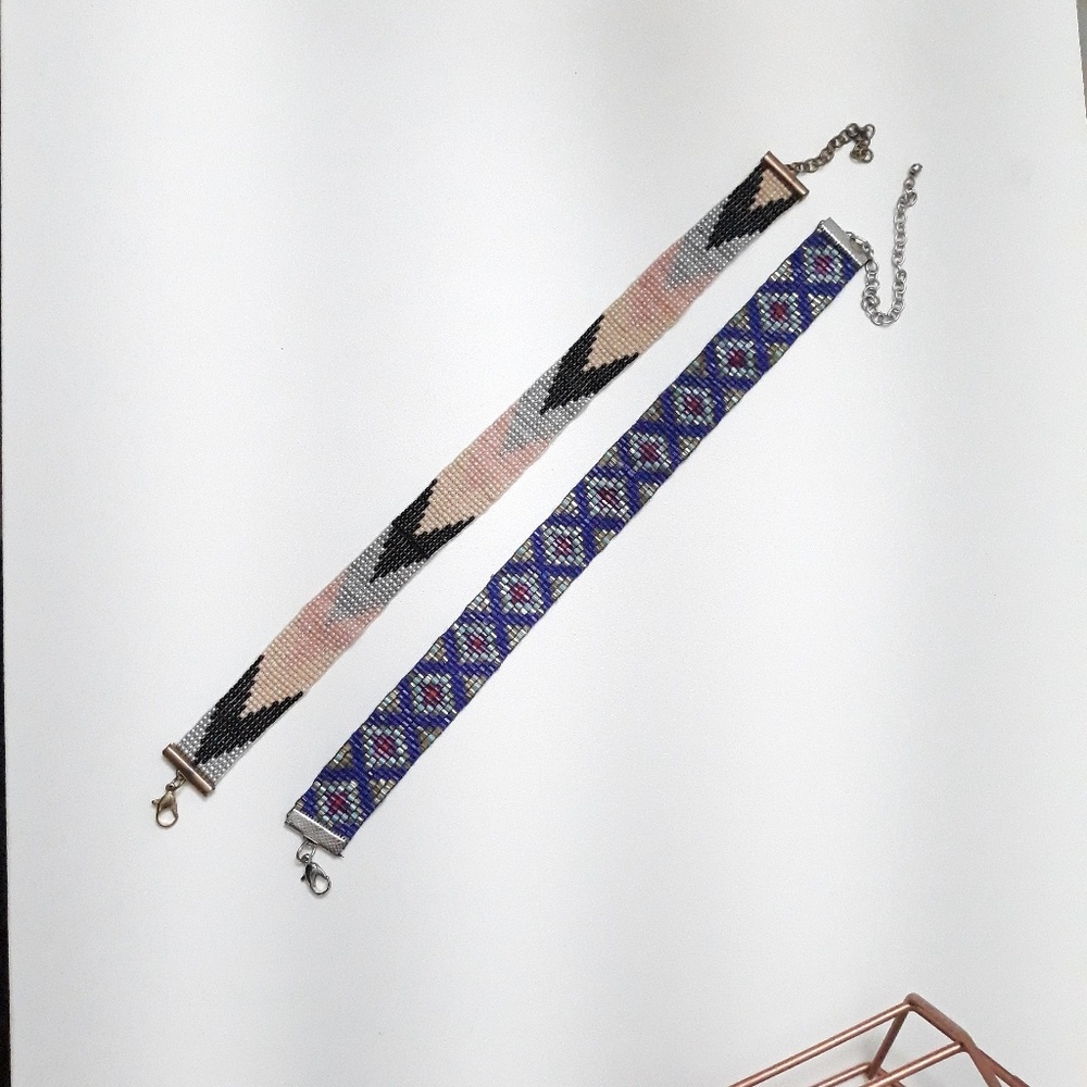 Ethnic choker necklace